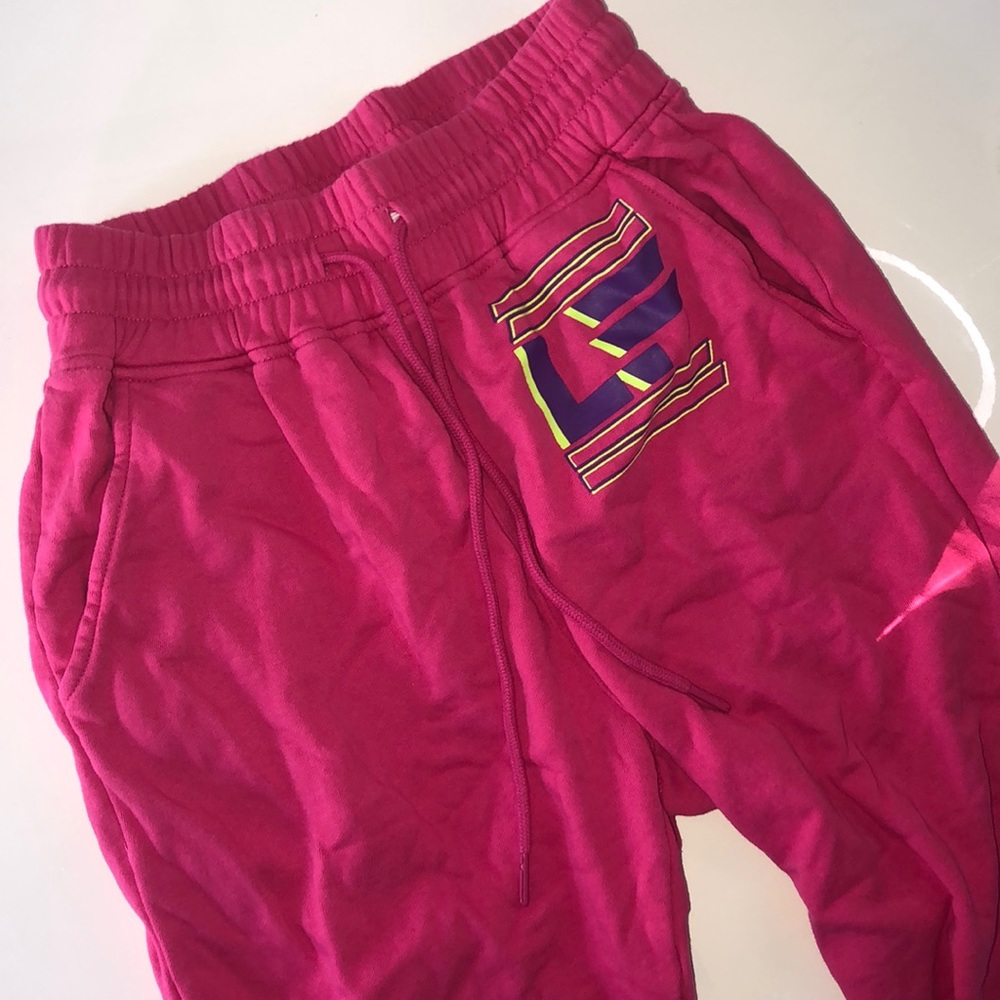 High Waisted LF Hot Pink Sweatpants